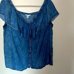 DENIM BLOUSE SIZE XL